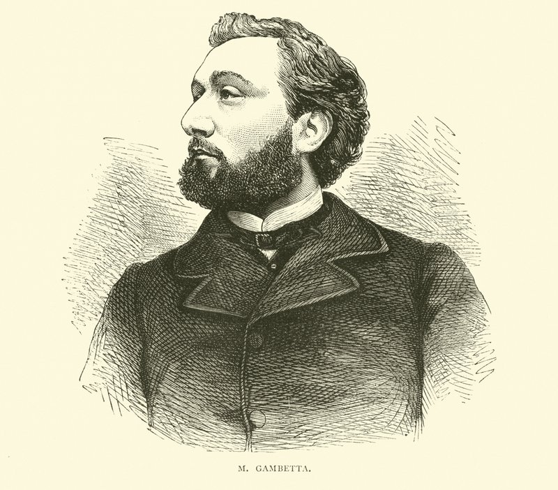 M. Gambetta, September 1870 von English School