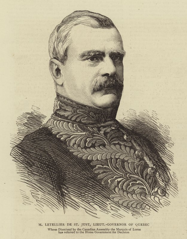 M Letellier de St Just, Vizegouverneur von Quebec von English School