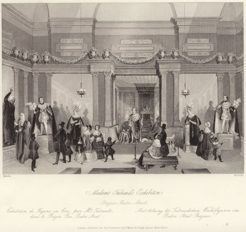 Madame Tussauds Ausstellung im Basar in der Baker Street von English School
