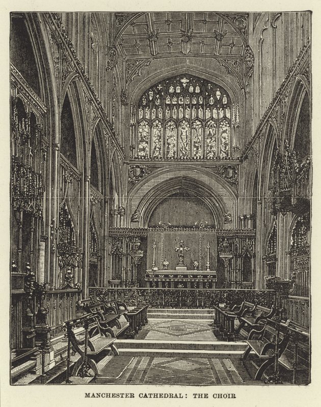 Manchester Kathedrale, der Chor von English School