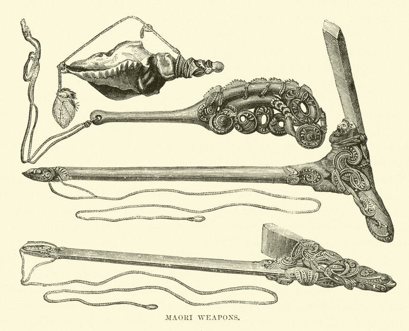 Maori-Waffen von English School