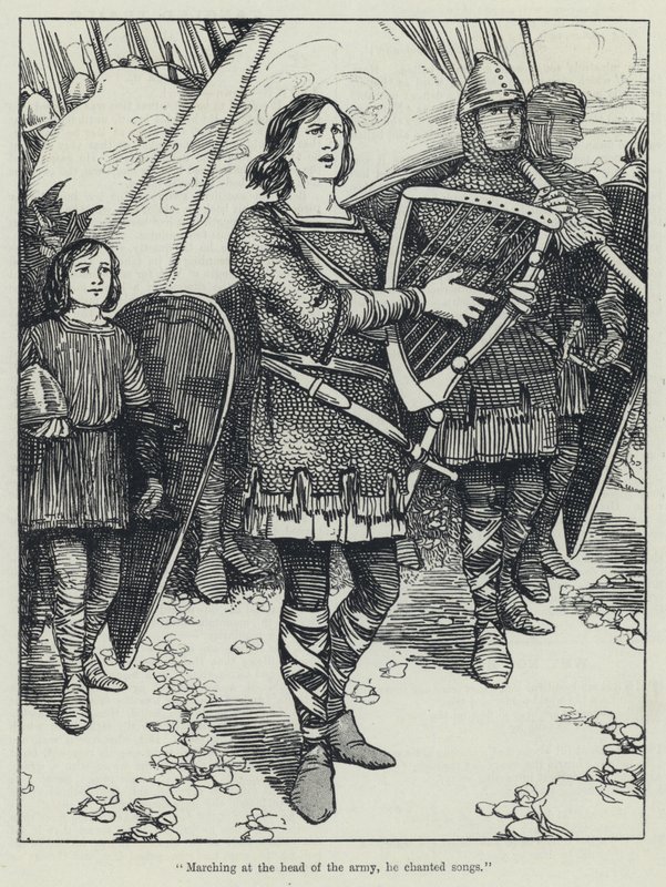 „An der Spitze der Armee marschierend, sang er Lieder“ von English School
