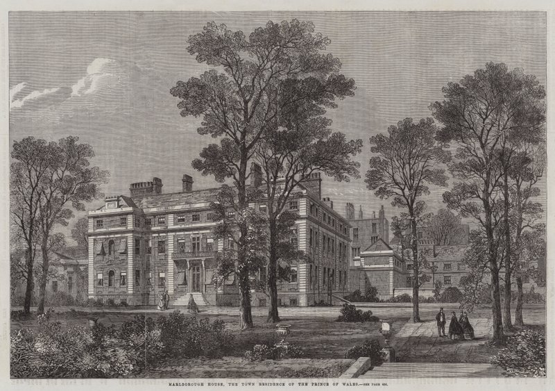 Marlborough House, die Stadtresidenz des Prinzen von Wales von English School