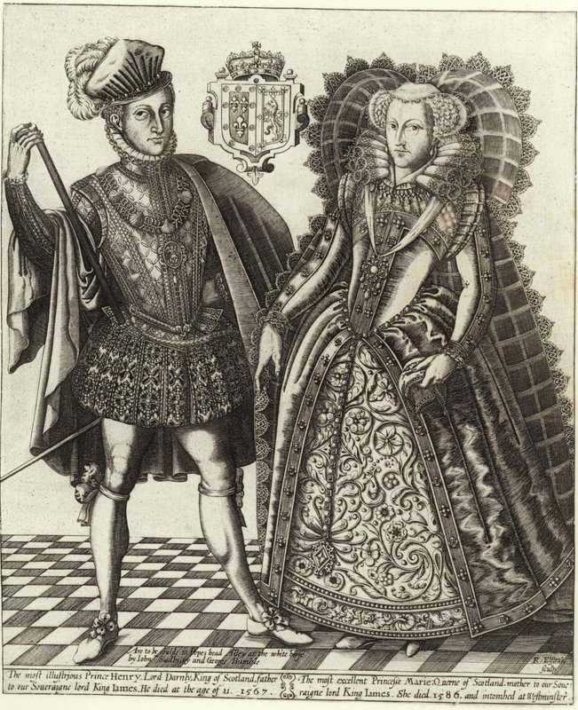 Maria Stuart, Königin von Schottland, und Henry Stuart, Lord Darnley von English School