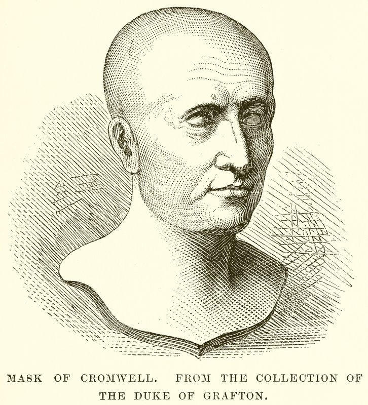 Maske von Cromwell von English School