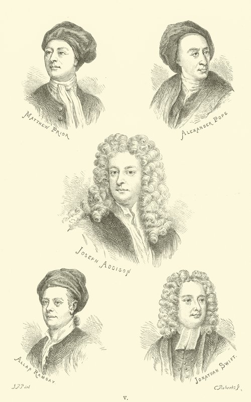 Matthew Prior, Alexander Pope, Joseph Addison, Allan Ramsay, Jonathan Swift von English School