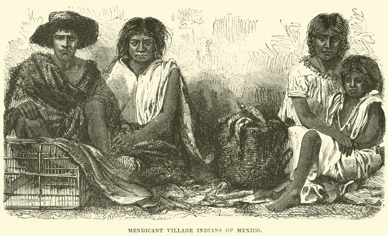 Bettlerdorf-Indianer aus Mexiko von English School
