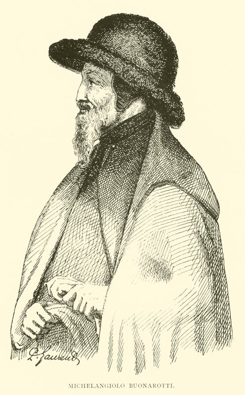 Michelangiolo Buonarotti (Stich) von English School