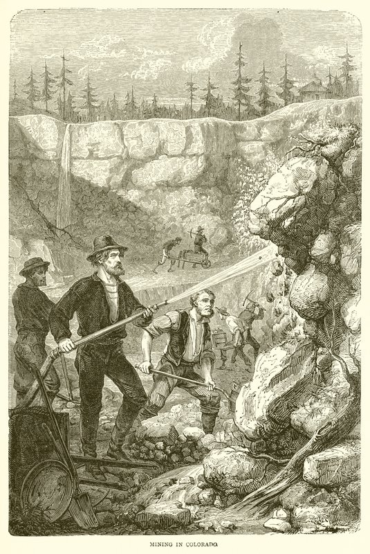 Bergbau in Colorado von English School