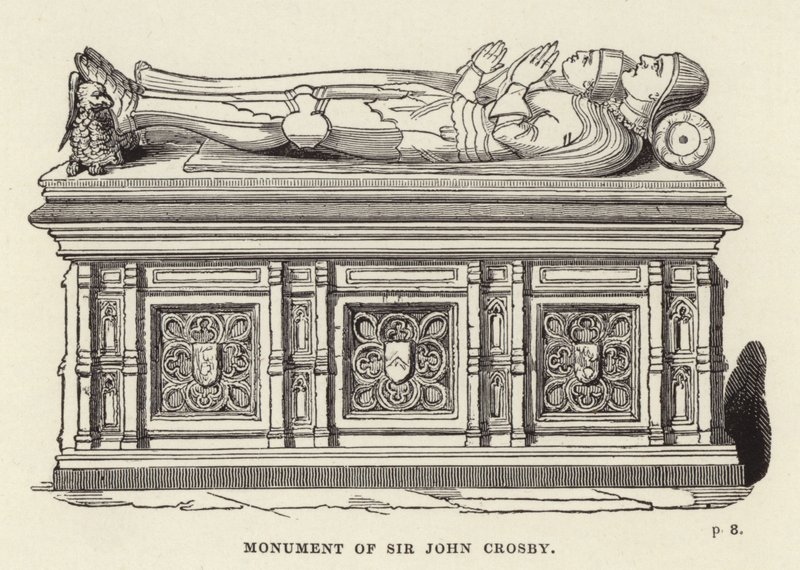 Denkmal von Sir John Crosby von English School