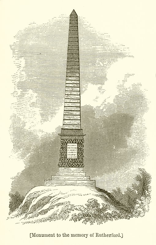 Denkmal zum Gedenken an Rutherford von English School