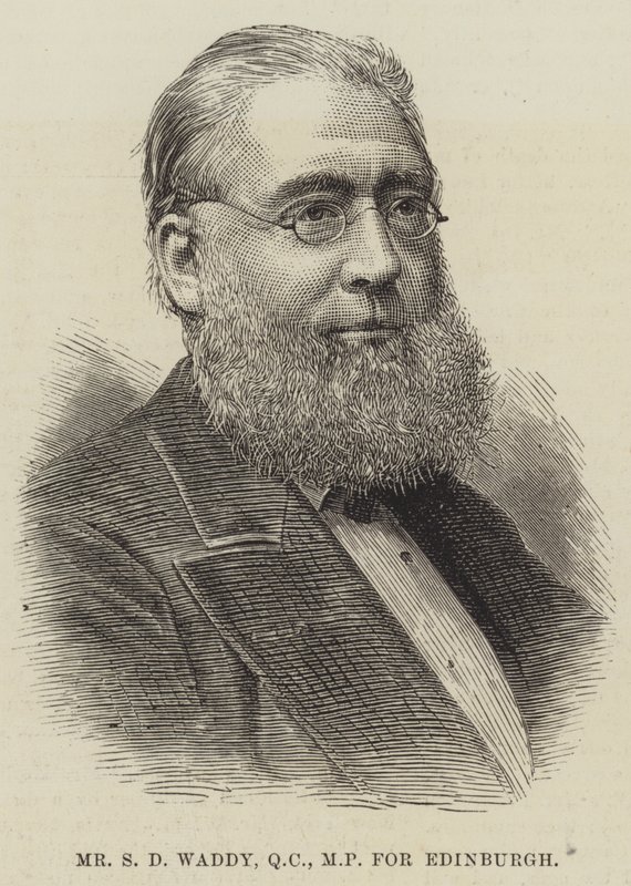 Herr S. D. Waddy, QC, Abgeordneter für Edinburgh (Gravur) von English School