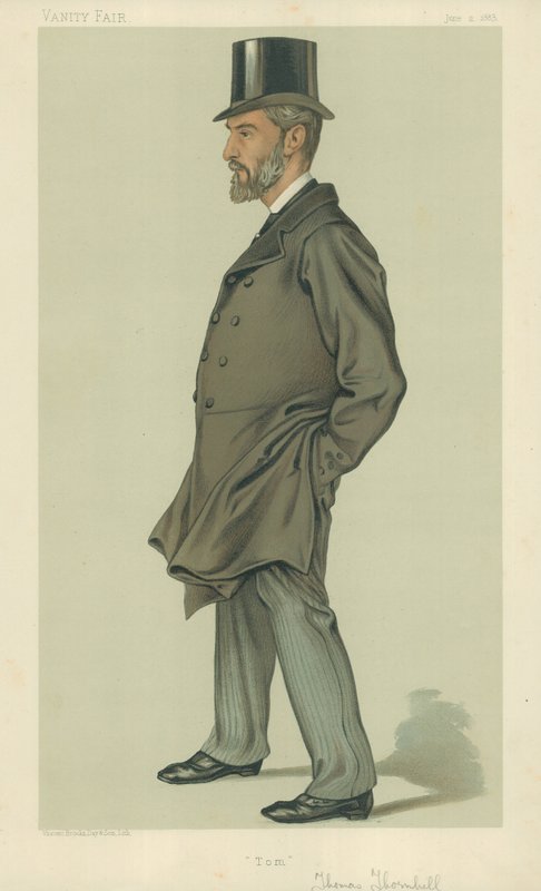 Mr Thomas Thornhill, Tom, 2. Juni 1883, Vanity Fair Karikatur von English School