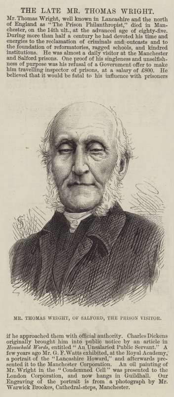 Herr Thomas Wright, von Salford, der Gefängnisbesucher (Stich) von English School
