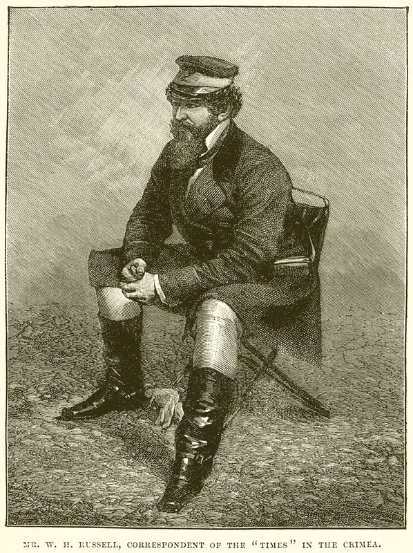 Mr. W. H. Russell, Korrespondent der Times auf der Krim von English School