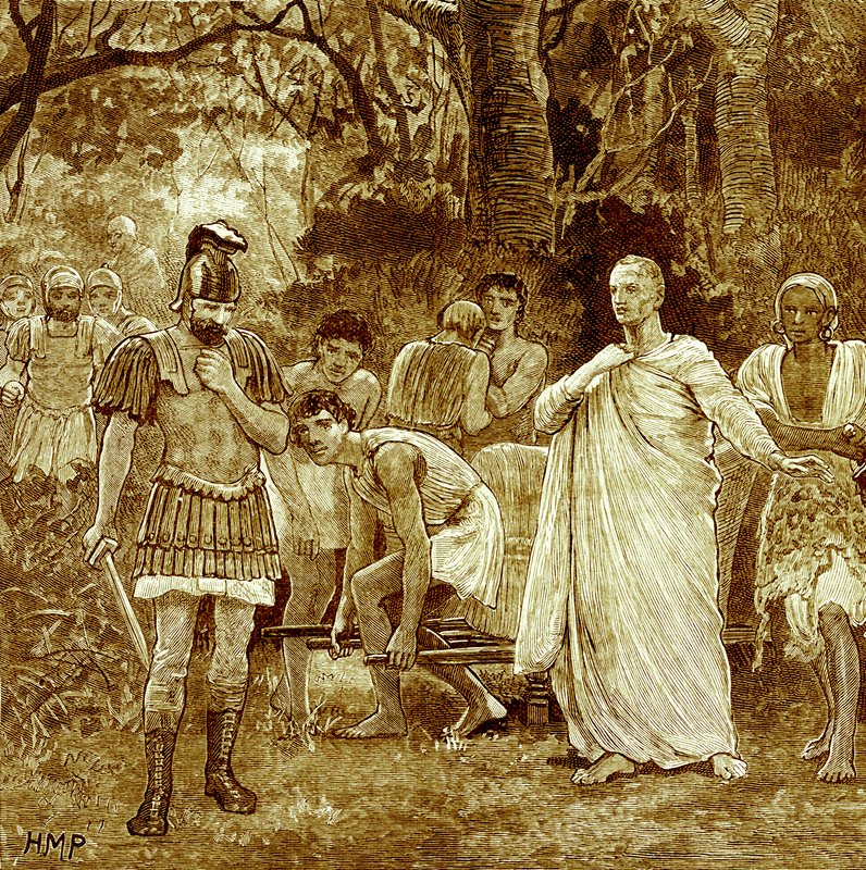 Mord an Cicero, Illustration aus Cassell