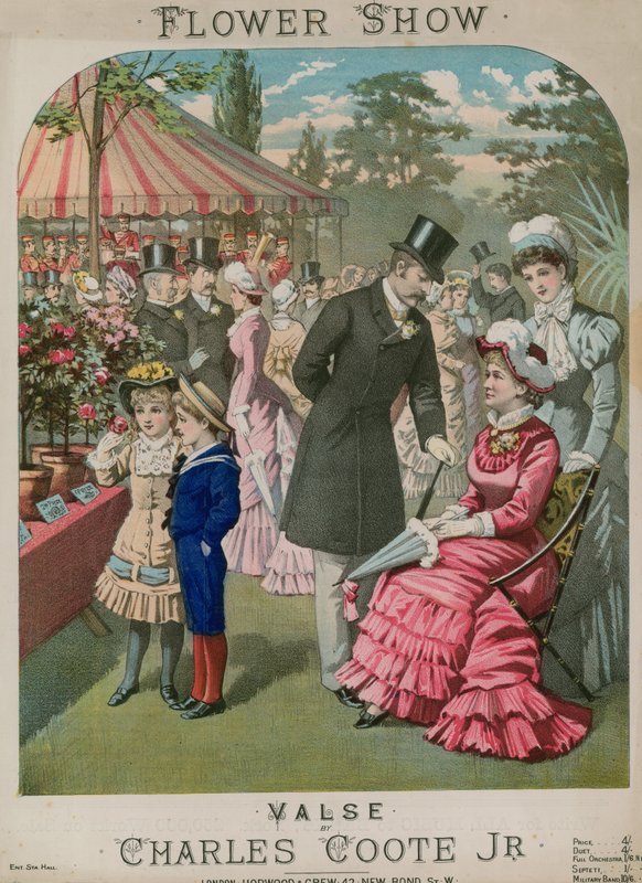 Musikalische Partitur für Flower Show, ein Walzer von Charles Coote Jr. von English School
