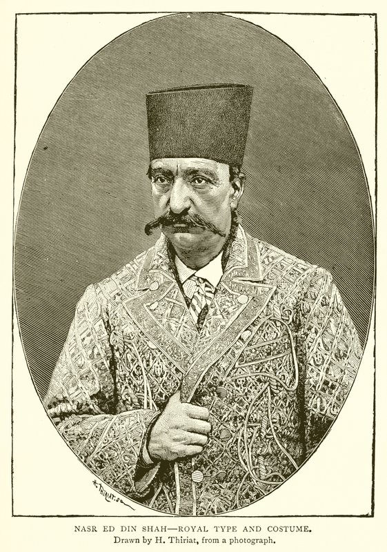 Nasr ed din Shah--Königlicher Typ und Kostüm von English School