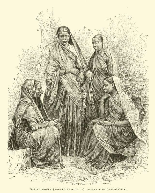 Einheimische Frauen (Bombay-Präsidentschaft), Konvertiten zum Christentum von English School