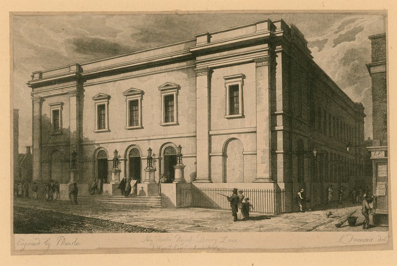 Neues Theatre Royal, Drury Lane, London; B Wyatt, Architekt von English School