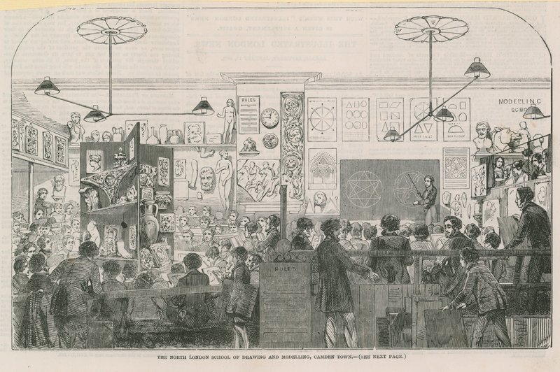 Nordlondoner Schule für Zeichnen und Modellieren in Camden Town von English School