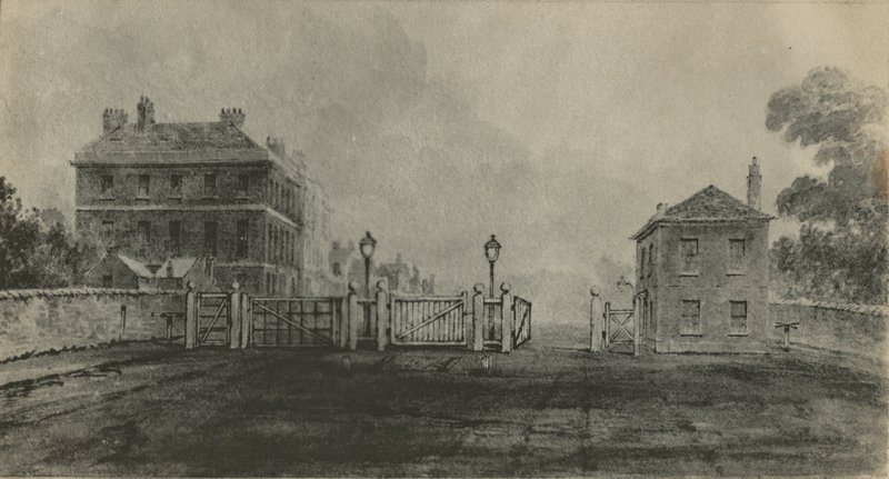 Altes Apsley House, bevor es mit Stein verkleidet wurde von English School