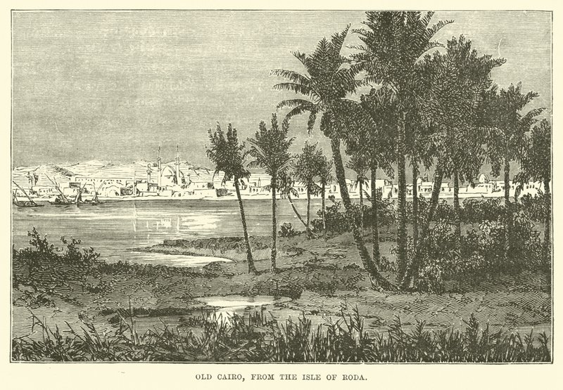 Alt-Kairo, von der Insel Roda von English School