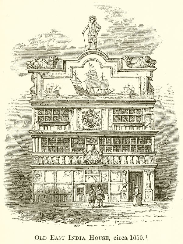 Altes East India House, um 1650 von English School