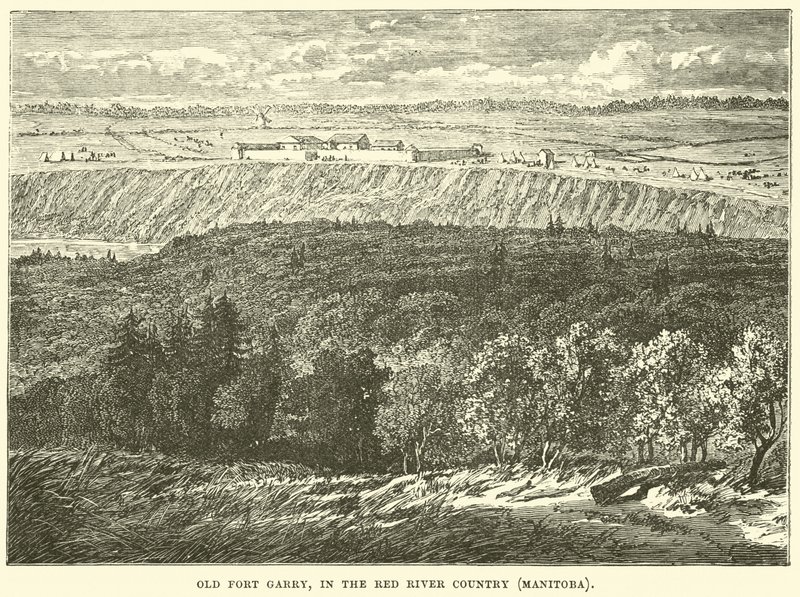 Altes Fort Garry, im Red River Country, Manitoba von English School