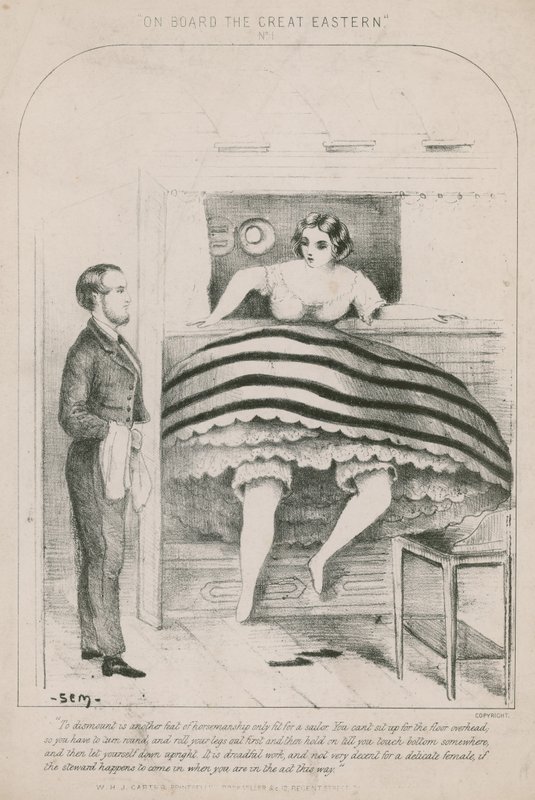 An Bord der Great Eastern; Ausstieg aus einem Etagenbett von English School