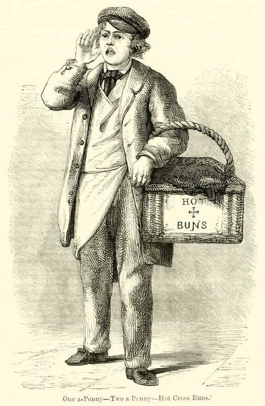 Ein-Penny, Zwei-Penny, Heiße Kreuzbrötchen von English School