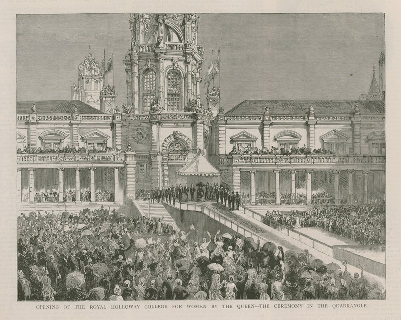 Eröffnung des Royal Holloway College für Frauen durch die Königin von English School
