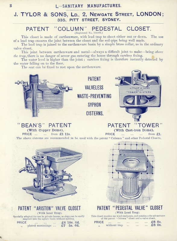 Seite aus dem Kompendium der Architekten, Vermesser und Ingenieure 1892 von English School