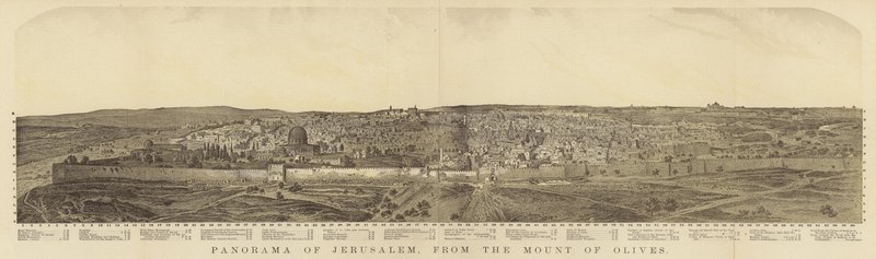 Panorama von Jerusalem vom Ölberg von English School