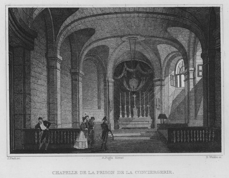 Paris, Chapelle De La Prison De La Conciergerie (Gravur) von English School