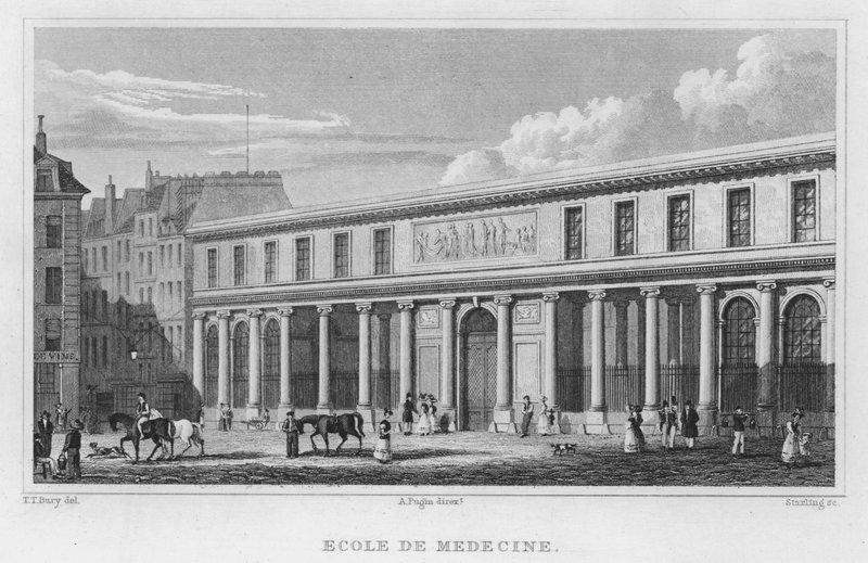 Paris, Ecole De Medecine (Gravur) von English School