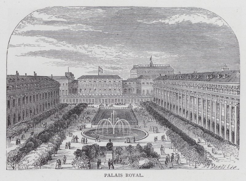 Paris, Palais Royal (Stich) von English School