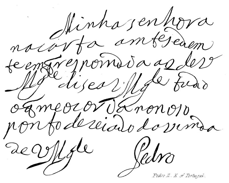 Pedro II, König von Portugal von English School