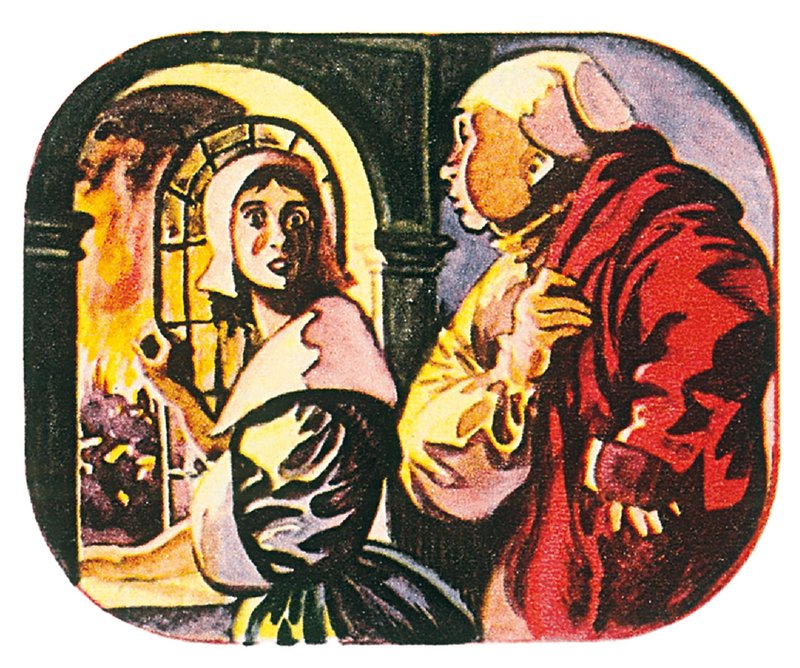 Pepys und seine Magd betrachten das große Feuer von London um 3:00 Uhr morgens von English School