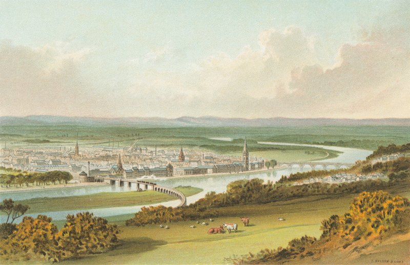 Perth von Kinnoul Hill von English School