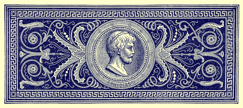 Phidias, Illustration aus Geschichte Roms von Victor Duruy, veröffentlicht 1884 von English School