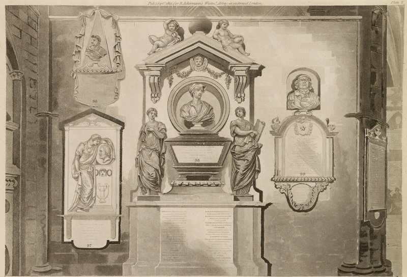 Poets Corner, Westminster Abbey, London von English School