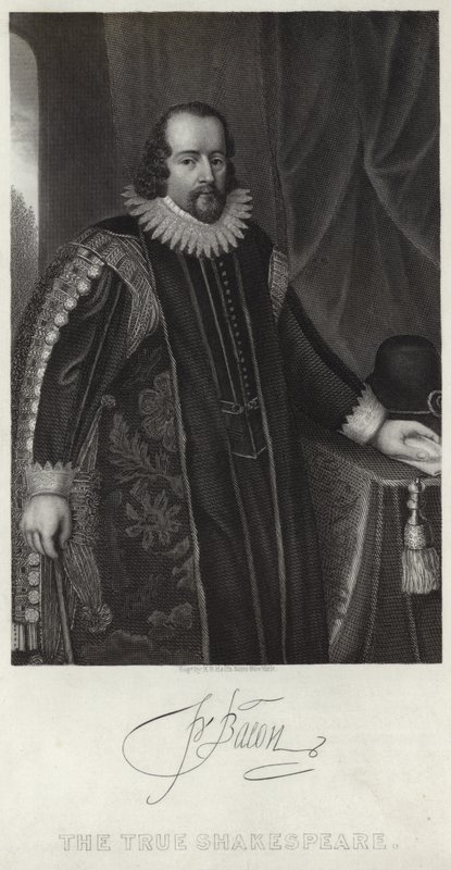 Porträt von Francis Bacon von English School