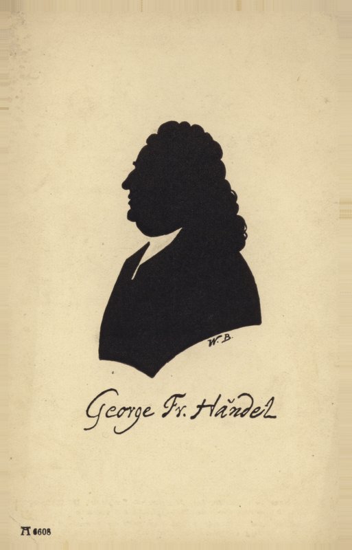 Porträt von Georg Friedrich Händel von English School