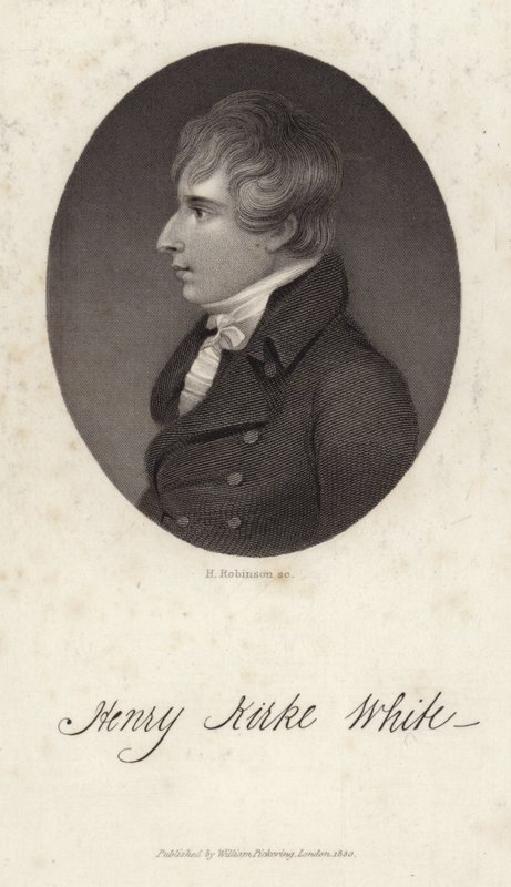 Porträt von Henry Kirke White von English School