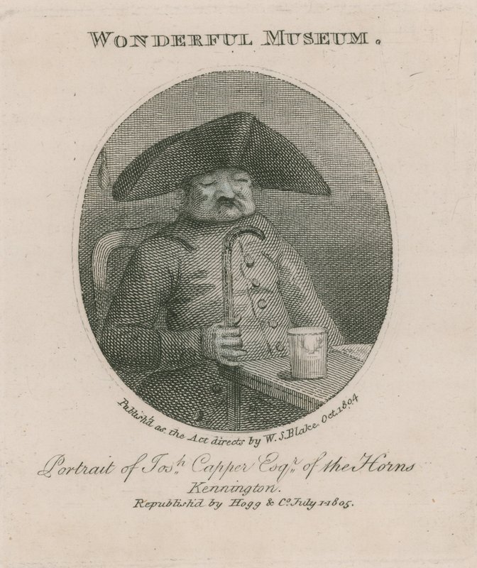 Porträt von Joseph Capper vom Horn, Kennington von English School