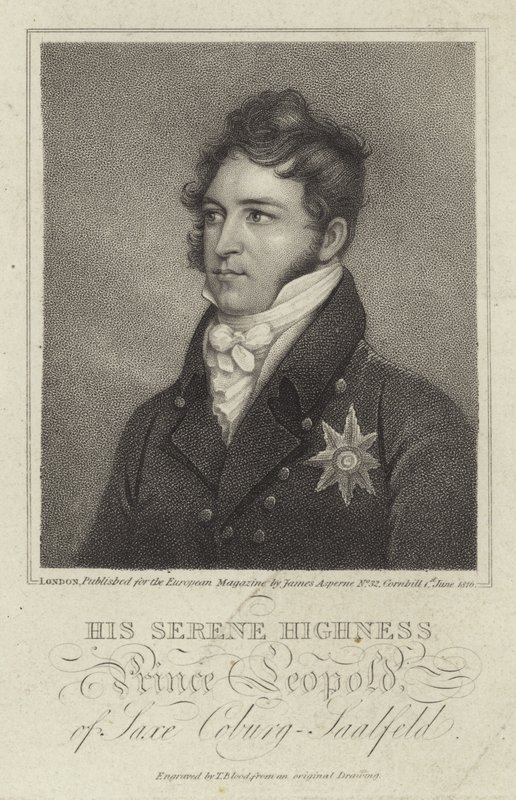 Porträt von König Leopold I. von Belgien von English School