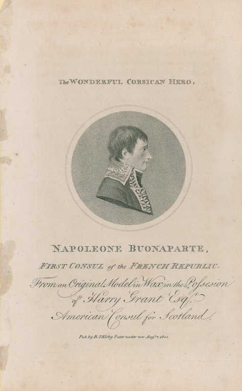 Porträt von Napoleon Bonaparte von English School