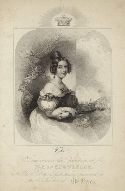 Porträt von Königin Victoria von English School