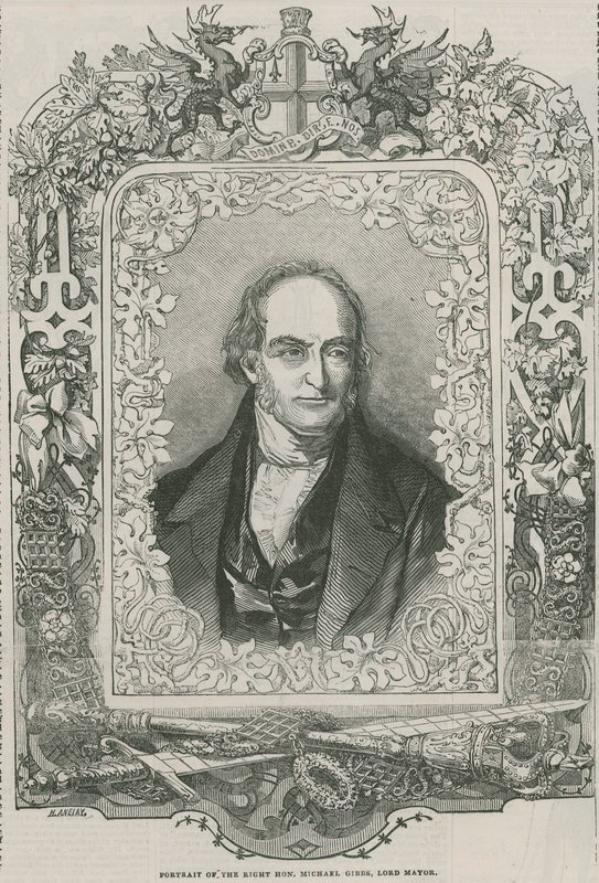 Porträt des ehrenwerten Michael Gibbs, Lord Mayor von English School